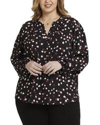 NYDJ - Plus Popover Blouse - Lyst