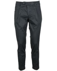 BRO-SHIP - Slim Tapered Cotton Stretch Trousers - Lyst