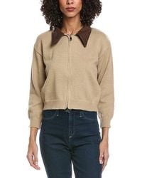 Madison Miles - Knit Zip Cardigan - Lyst