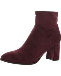 Marc Fisher - Dyvine Faux Suede Covered Heel Ankle Boots - Lyst