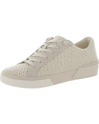 Dolce Vita - Zina Crochet Leather Cushioned Footbed Casual And Fashion Sneakers - Lyst