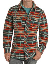Powder River - Aztec Wool Blend Shirt Jacket - Lyst
