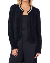 Bishop + Young - Sofia Cardigan With Rhinestone Collar - Lyst