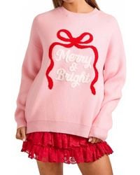 Main Strip - Merry & Bright Christmas Knit Sweater - Lyst