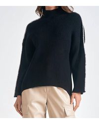 Elan - Mockneck Stitch Sweater - Lyst