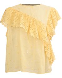 Isabel Marant - Etoile Sorani Eyelet Blouse - Lyst