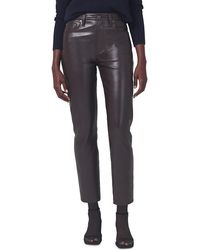 Citizens of Humanity - Jolene Recycled Leather High Waist Straight Leg Jeans - Lyst