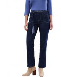 Fdj - Christina Straight Ankle Front Pocket Jean - Lyst
