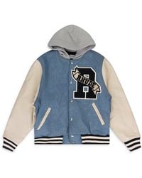 Rhude - Cream Varsity Jacket - Lyst