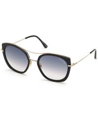 tom ford margaux 50mm round sunglasses