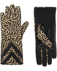 Isotoner - Smartdri Chevron Stretch Touchscreen Gloves - Lyst
