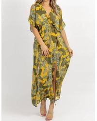 Olivaceous - Cold Shoulder Maxi Dress - Lyst