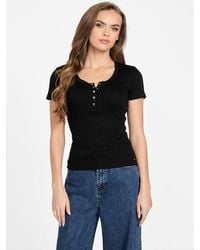 Guess - Lexy Button Top - Lyst