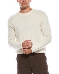 Autumn Cashmere - Wool & Cashmere-Blend Raglan Crewneck Sweater - Lyst