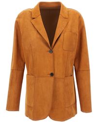 DESA NINETEENSEVENTYTWO - Reversible Suede Blazer - Lyst
