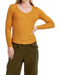 Another Love - Sophie Long Sleeve V-Neck Tee - Lyst
