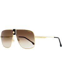 Carrera - Navigator Sunglasses Ca1018/s Gold/black 63mm - Lyst