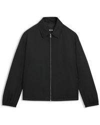 BOSS - Micro-Monogram Jacket With Water-Repellent Finish - Lyst