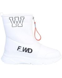 Forward - High-Top Leather Boots With Rubber Sole - Lyst