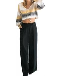 falcon park - Vera Striped Cropped Sweater - Lyst