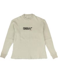 Unravel Project - Cotton Waffle Knit Skate T-shirt - Beige - Lyst