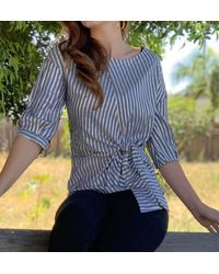 Eva Franco - Yang Top Front Tie Blouse - Lyst