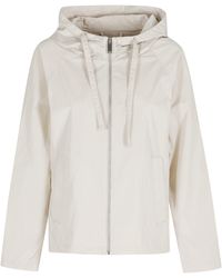 OOF WEAR - Cream Memory Hooded Drawstring Polyester Jacket - Lyst