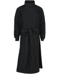 Ferragamo - Asymmetrical Zip-Detail Belted Trench Coat - Lyst