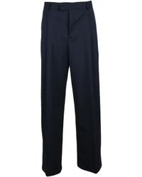 Grifoni - Pleated Wide Leg Trousers With Structured Fabric - Lyst