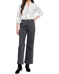 Skies Are Blue - Rhinestone Studded Wide Leg Pants - Lyst