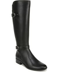 Naturalizer - Sahara Bootie Side Zip Wide Calf Tall Boots Lion518 - Lyst