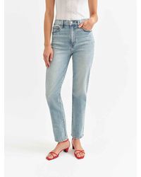 DAZE - Smarty Pants High Rise Slim Straight Jeans - Lyst