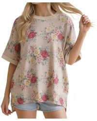 Haptics - Vintage Floral Oversized Loose Fit Top - Lyst