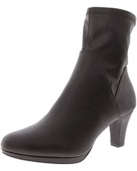 Easy Street - Solana Block Heel Manmade Ankle Boots - Lyst