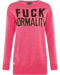 Philipp Plein - Pullover Round Neck Ls Statement - Lyst