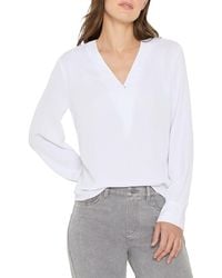 NIC+ZOE - Downtown V-Neck Top - Lyst