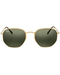 Ray-Ban - Ray Ban Hexagonal Flat Lenses Classic G-15 Sunglasses Rb3548N 001 54 - Lyst