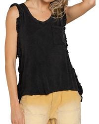 Pol - Never Before Lace-Up Back Tank - Lyst