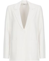 Kangra - Viscose Single Breasted Blazer - Lyst