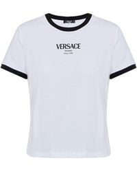 Versace - T-Shirt With Logo - Lyst