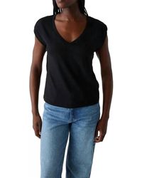 Michael Stars - Tati Power Shoulder Top - Lyst