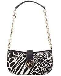 Michael Kors - Carmen Haircalf Pouchette Shoulder Crossbody Bag Small - Lyst