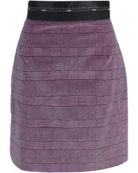 MSGM - Prince Of Wales Plaid Mini A-Line Skirt - Lyst