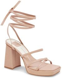 Dolce Vita - Amanda Faux Leather Strappy Platform Sandals - Lyst