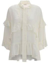 P.A.R.O.S.H. - P. A.R. O.S. H. Silk Blouse - Lyst