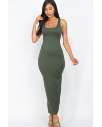 TRUEDAMES - Solid Basic Maxi Dress - Lyst