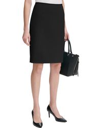 Calvin Klein - Office Knee Length Pencil Skirt - Lyst