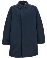K-Way - 3/4 Length Water-Repellent Jacket With Adjustable Features - Lyst