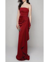 Alyce Paris - Strapless Gown With Side Rouching - Lyst