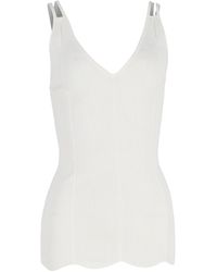 Sandro - Sleeveless Cotton Knit Top - Lyst